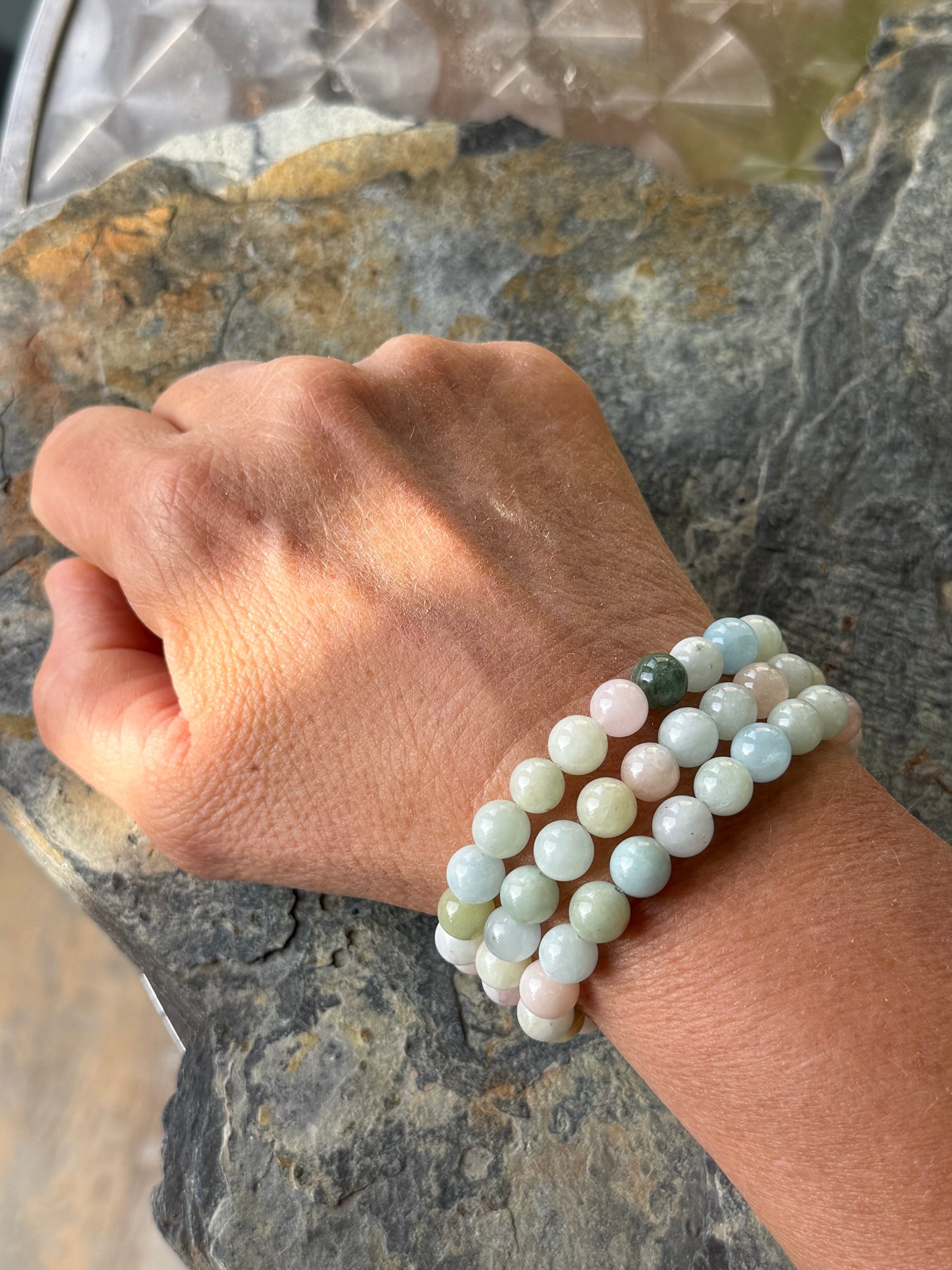 Bracelet Morganite Naturelle