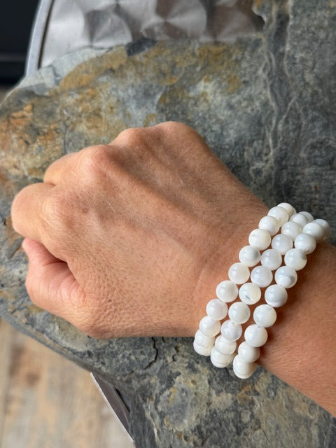 Parure Véritable Perles de Nacre Blanc