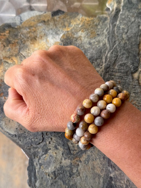 Parure Agates Folles