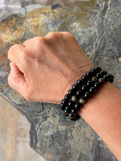 Bracelet Obsidienne Naturelle