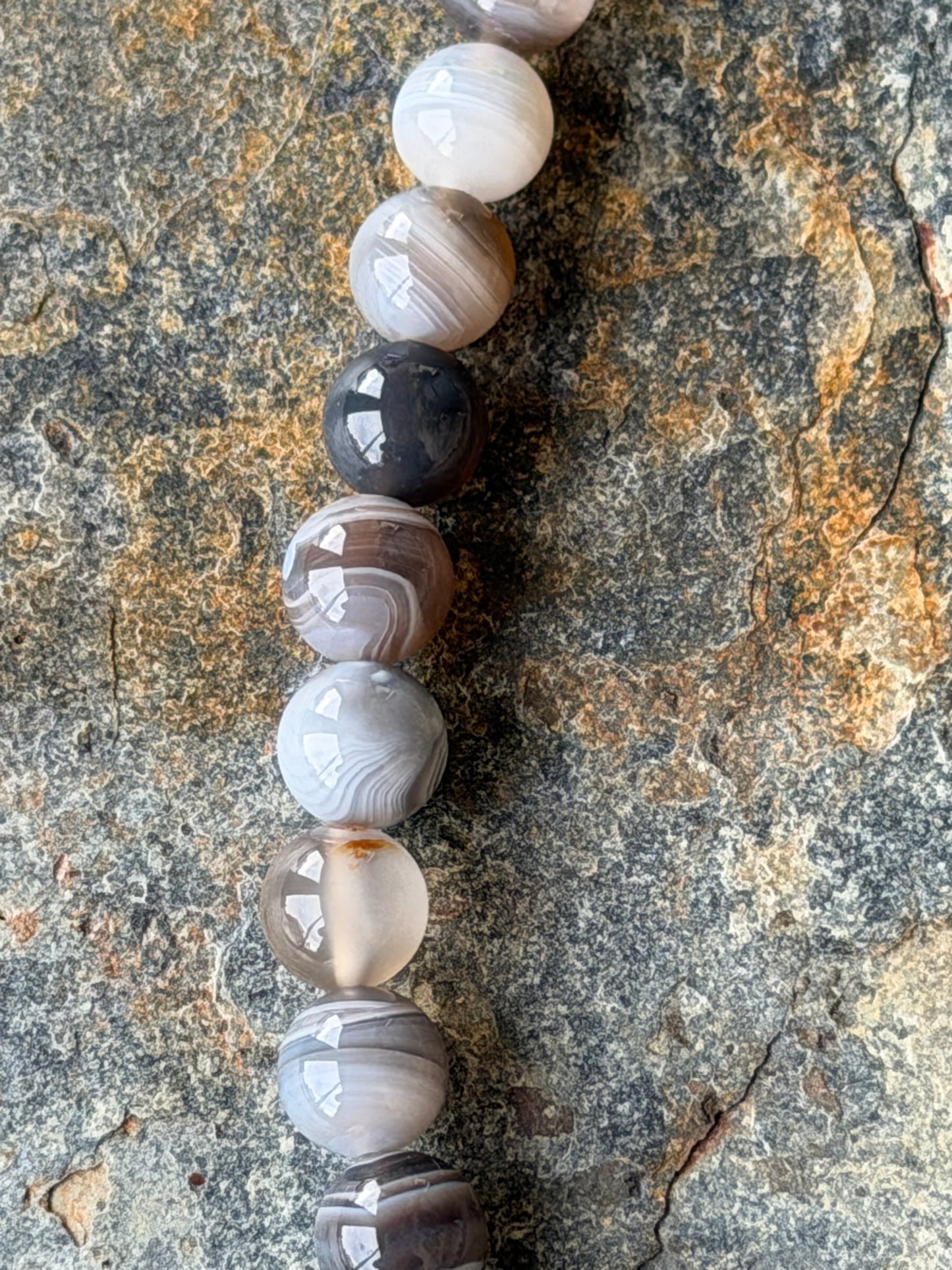 Collier Agate du Botswana