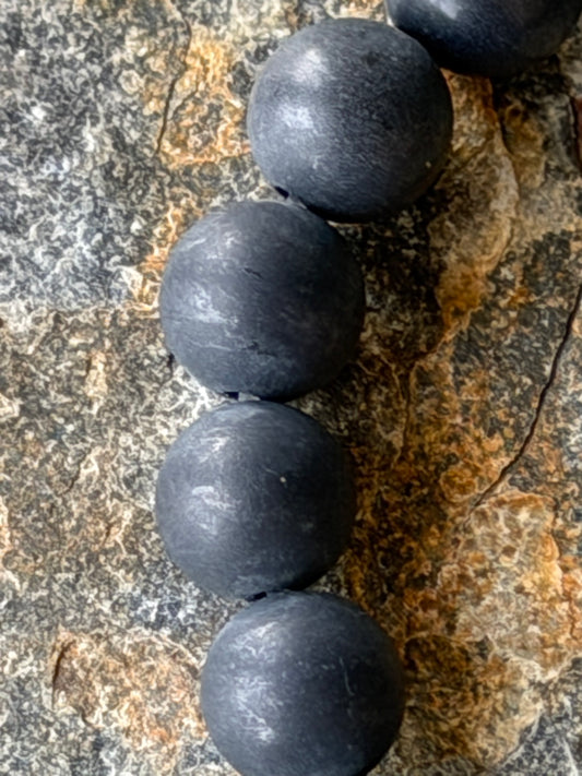 Bracelet Agate Noire Mate