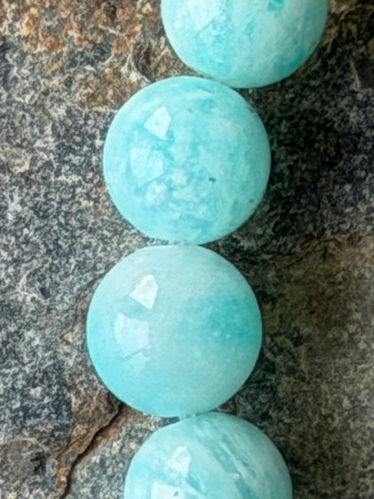 Collier Amazonite Bleue